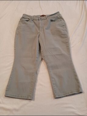 Judy Blue "Sage It Ain't So" Garment Dyed Denim Capris Women's Size 14
